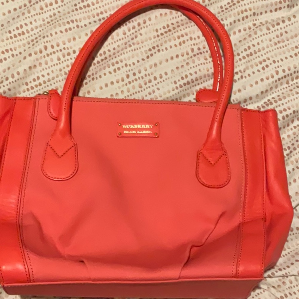 Burberry Red Tote Bag